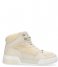 Shabbies  Mid Top Sneaker Nappa Leather Fur Detail Offwhite (3002)